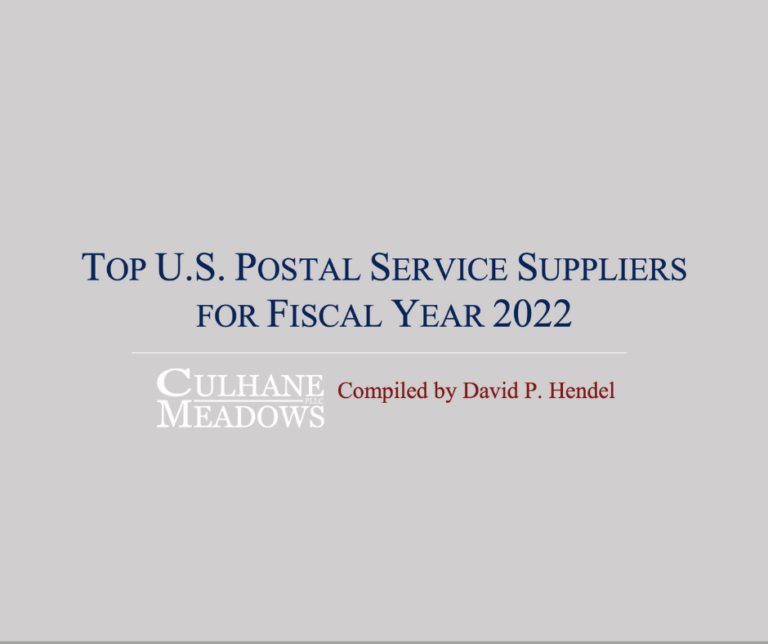 David Hendel’s Annual Top 150 U.S. Postal Service Suppliers: Transportation Companies Lead the FY 2022 List
