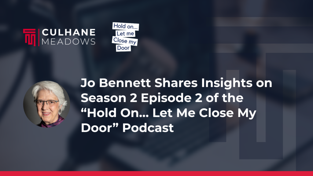 Jo Bennett is guest on “Hold On…Let Me Close My Door” podcast to discuss the NYS Pay Transparency Law