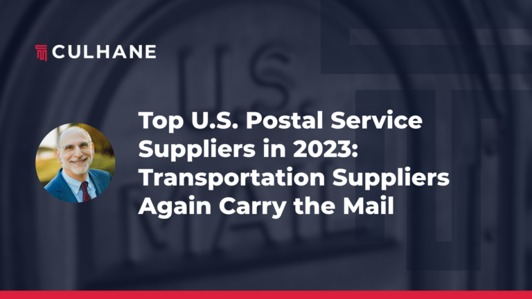 Top U.S. Postal Service Suppliers in 2023: Transportation Suppliers Again Carry the Mail