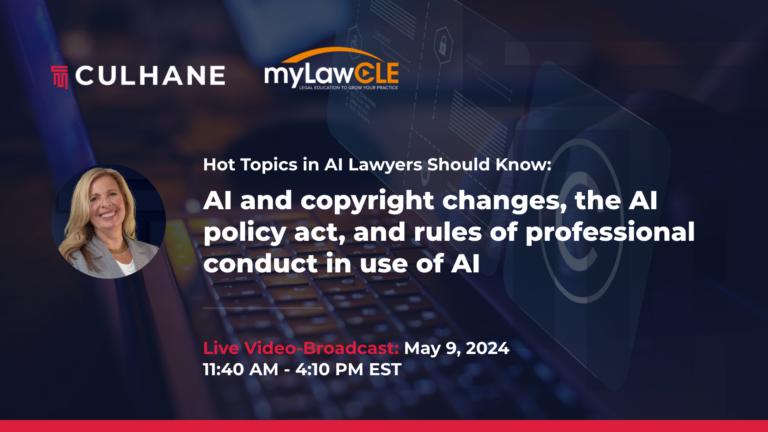 Courtney Lytle Sarnow to Present CLE: Hot Topics in AI Lawyers Should Know